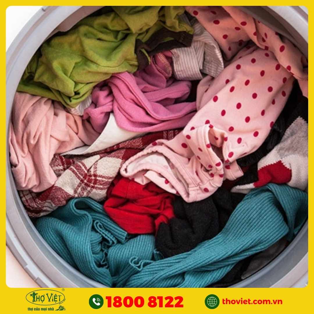 Máy giặt nhồi quần áo quá nhiều