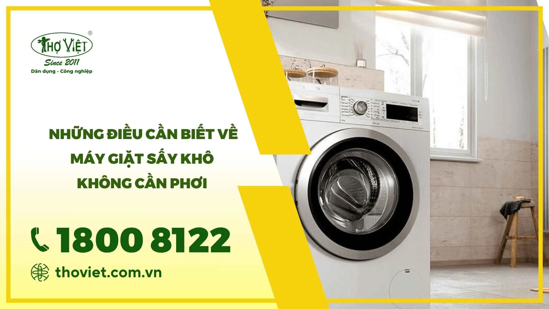Máy giặt sấy khô không cần phơi