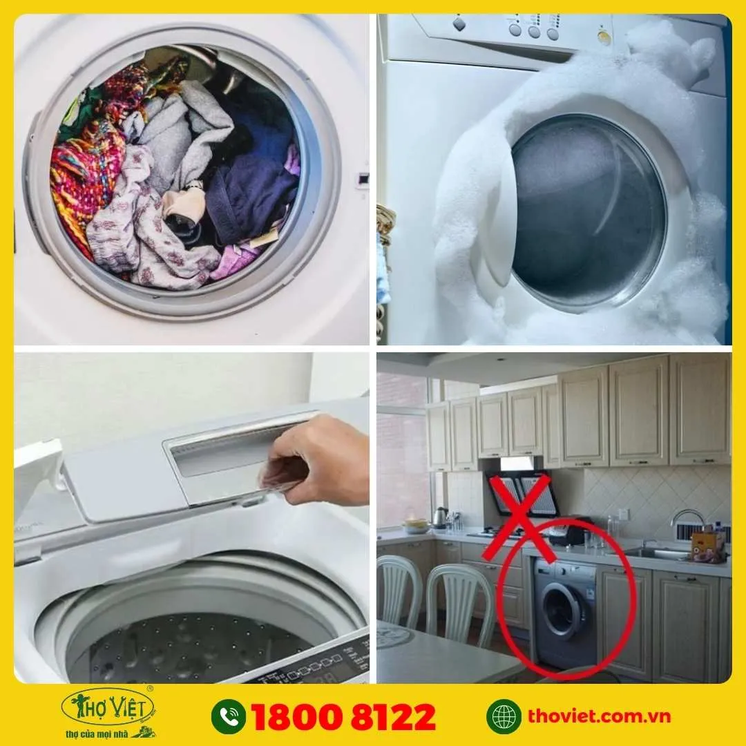 Sai lầm khi sử dụng máy giặt gây tốn kém điện