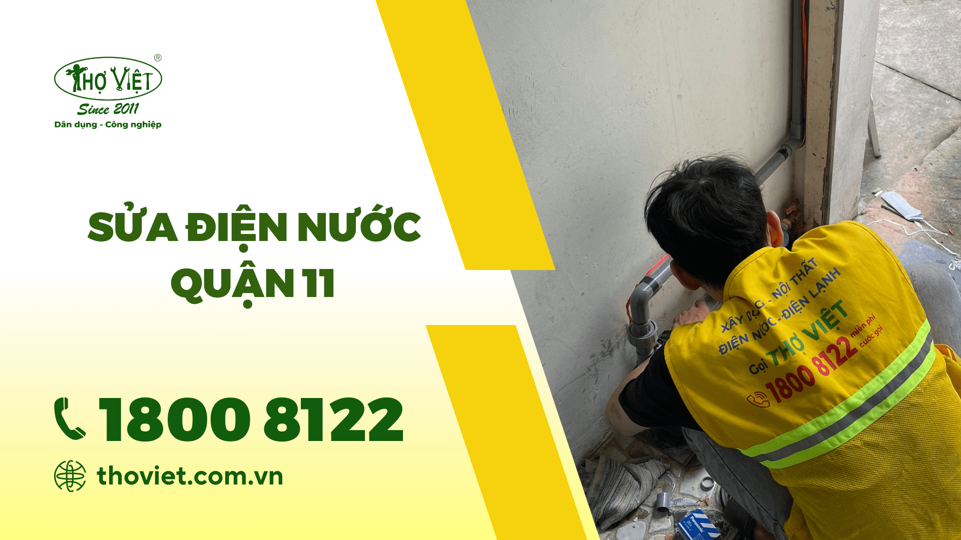Dịch vụ sửa điện nước quận 11 - Thợ 10 năm kinh nghiệm