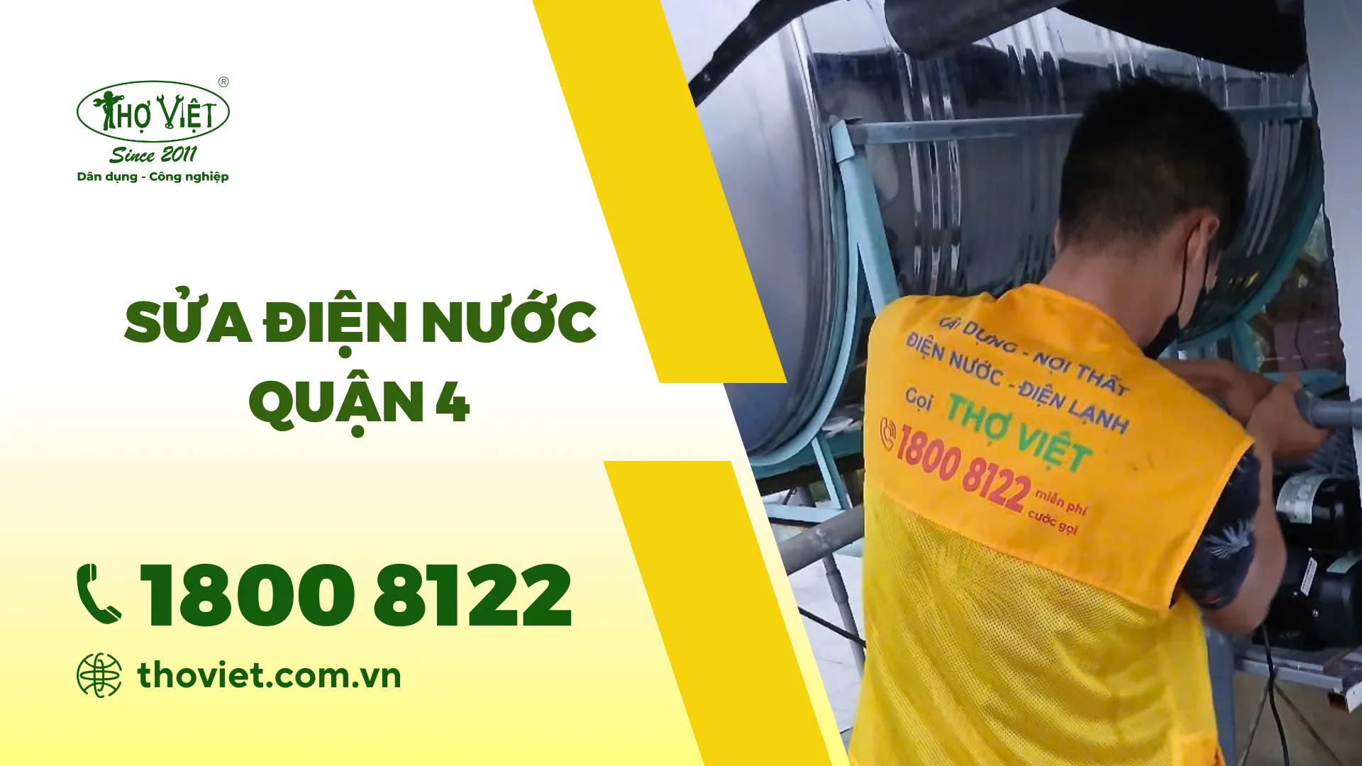 Sửa Điện Nước Quận 4 Nhanh Chóng, Chuyên Nghiệp | Gọi 1800 8122
