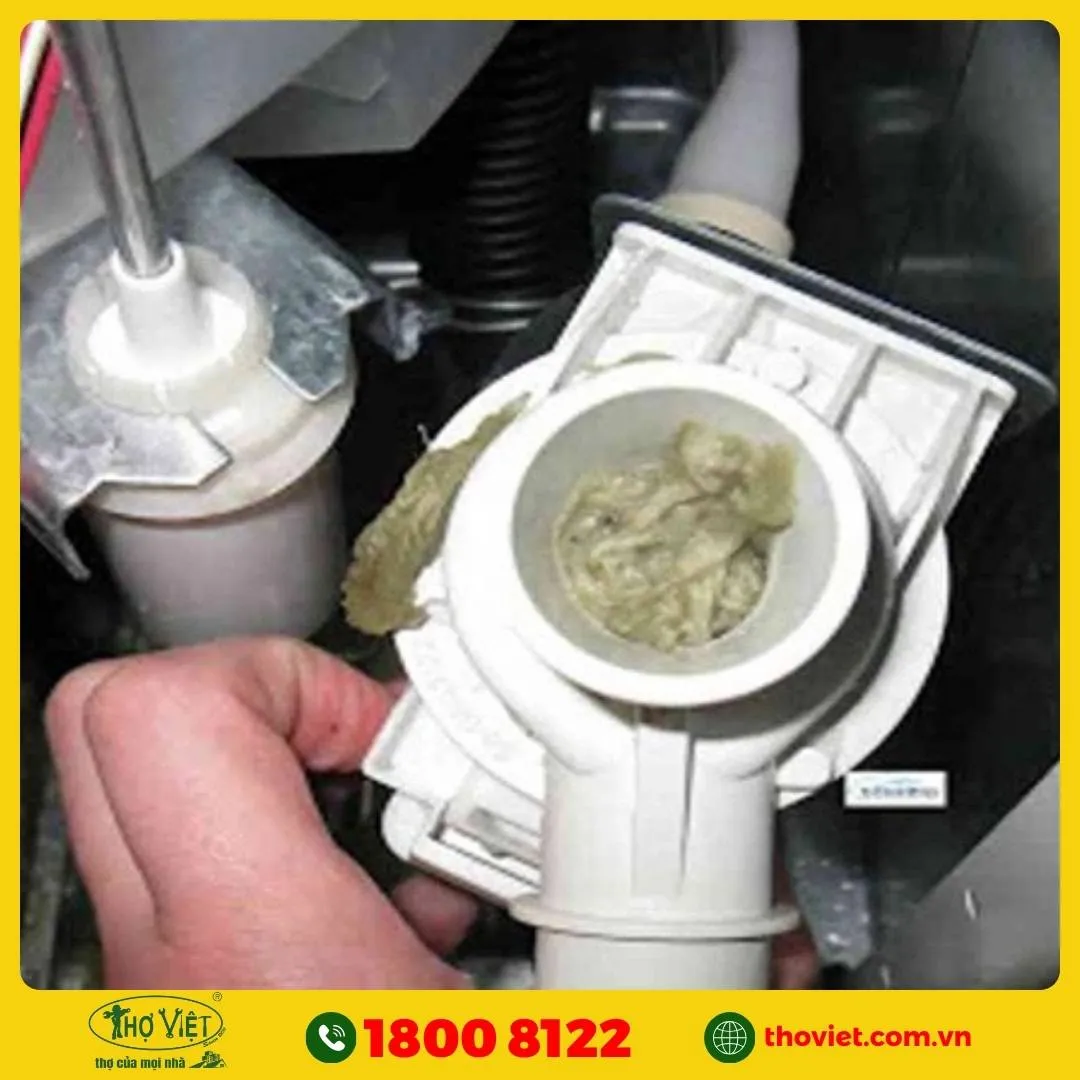 Van xả nước bị kẹt hoặc tắc nghẽn