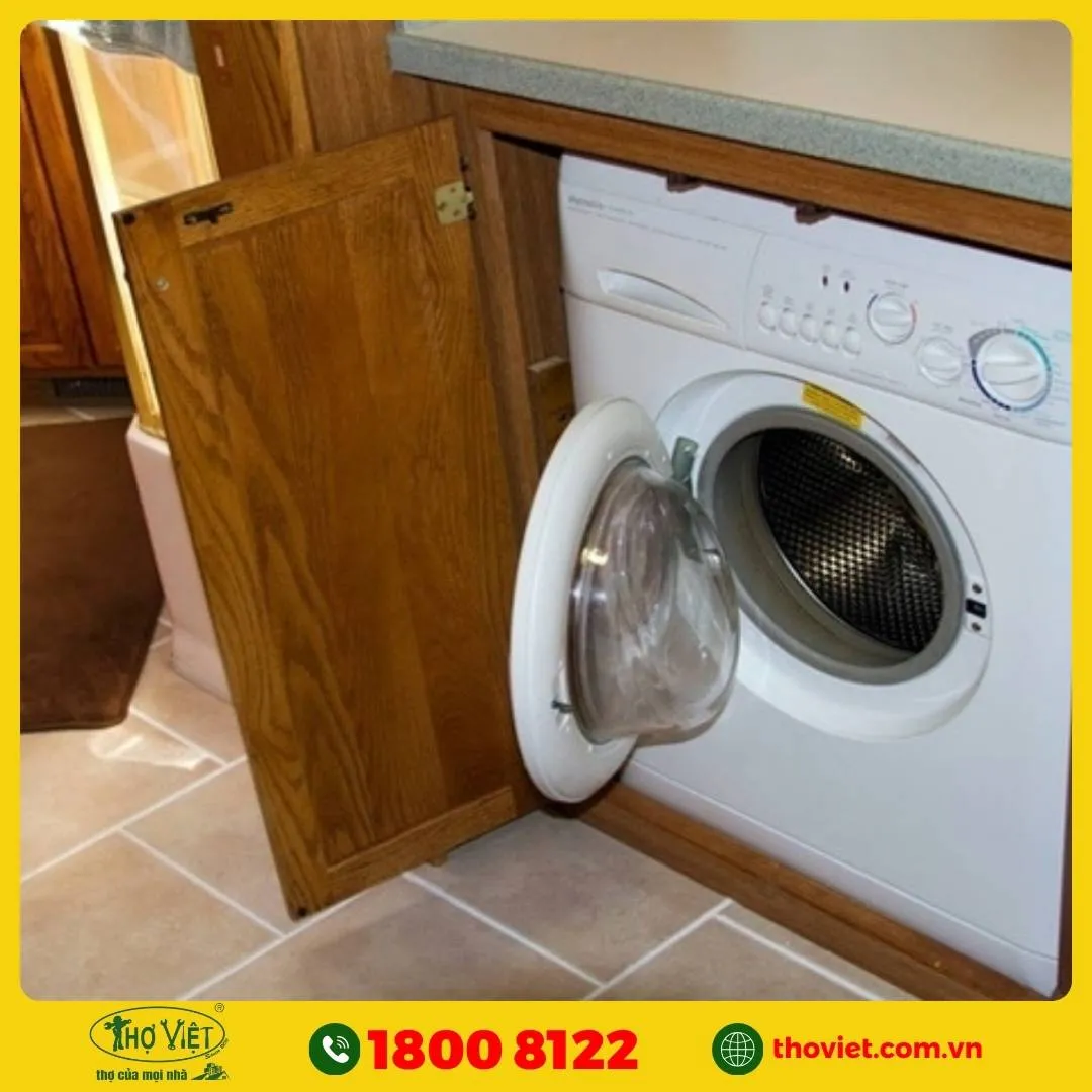 Vị trí đặt máy giặt sai