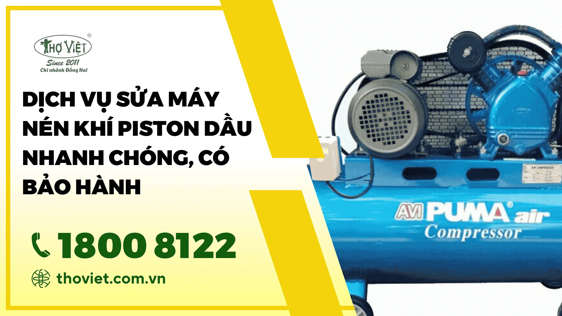 Dịch vụ sửa máy nén khí Piston dầu