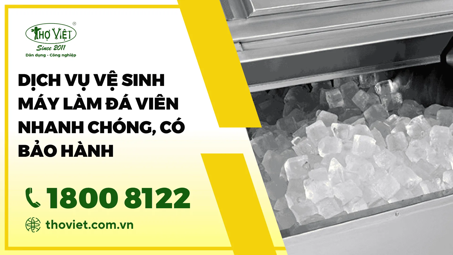 Dịch vụ vệ sinh máy làm đá viên