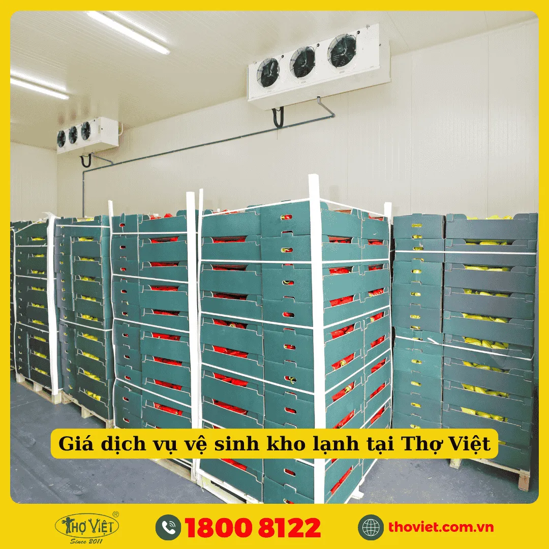Giá dịch vụ vệ sinh kho lạnh