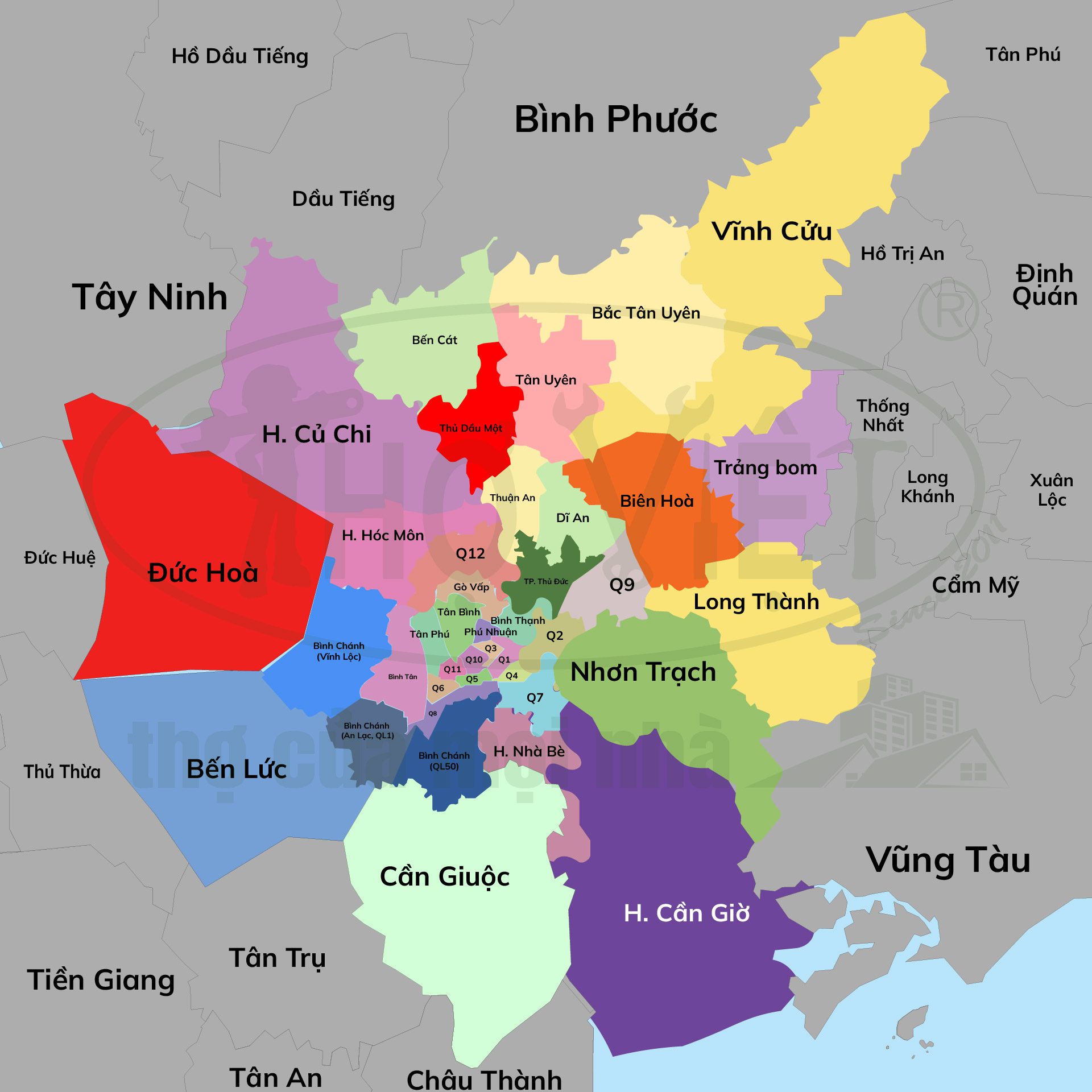 bảng đồ cung cấp dịch vụ thợ việt