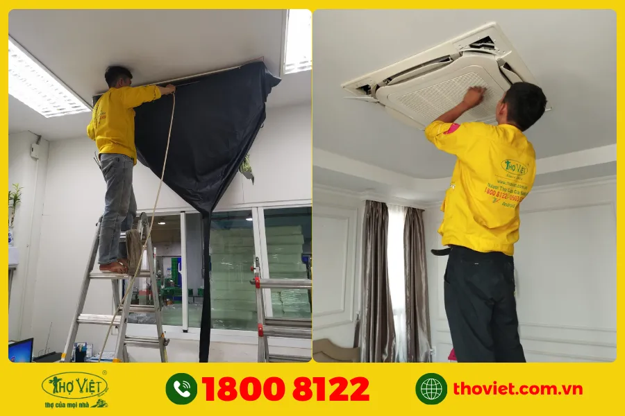 Quy trình vệ sinh máy lạnh Thợ Việt