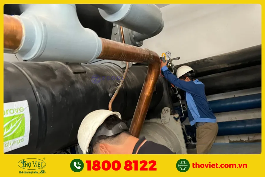 Tại sao, nên chọn Thợ Việt bảo trì hệ thống điều hòa trung tâm Chiller?