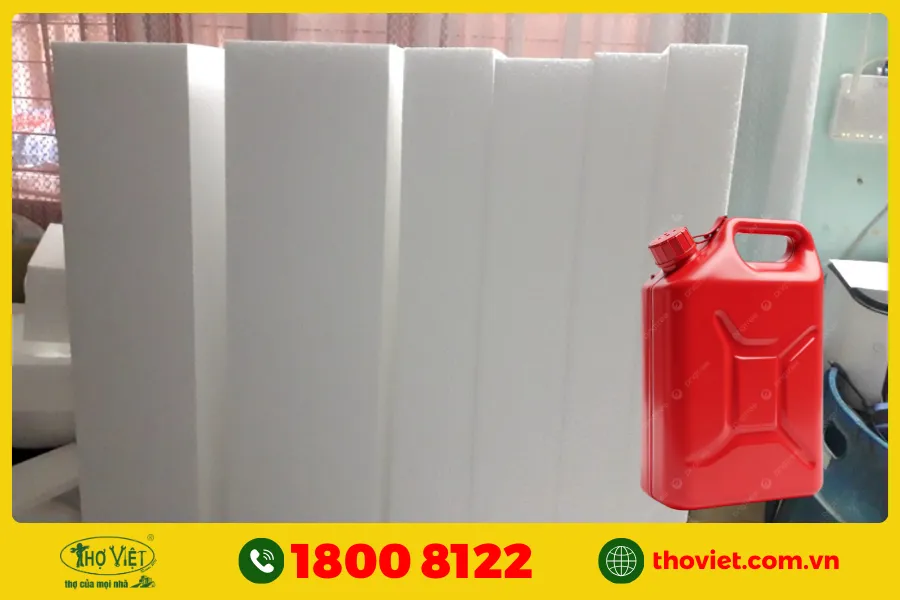 Các bước chống dột mái tôn bằng xăng và xốp