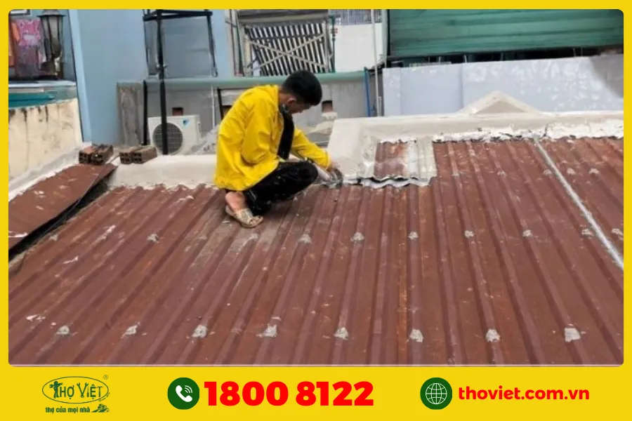 Chống thấm ở các vị trí tiếp giáp sóng