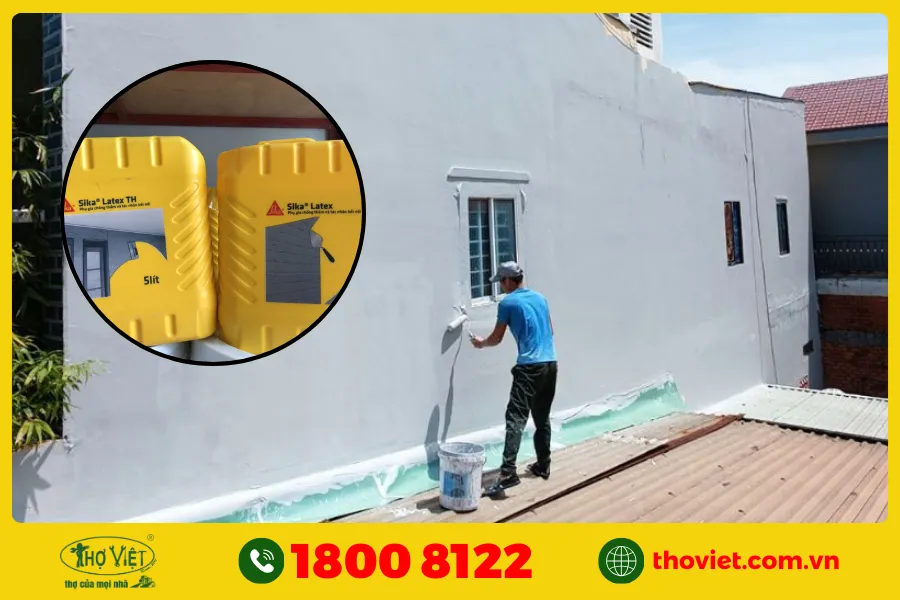 Cách chống thấm ngược tường nhà bằng Sika