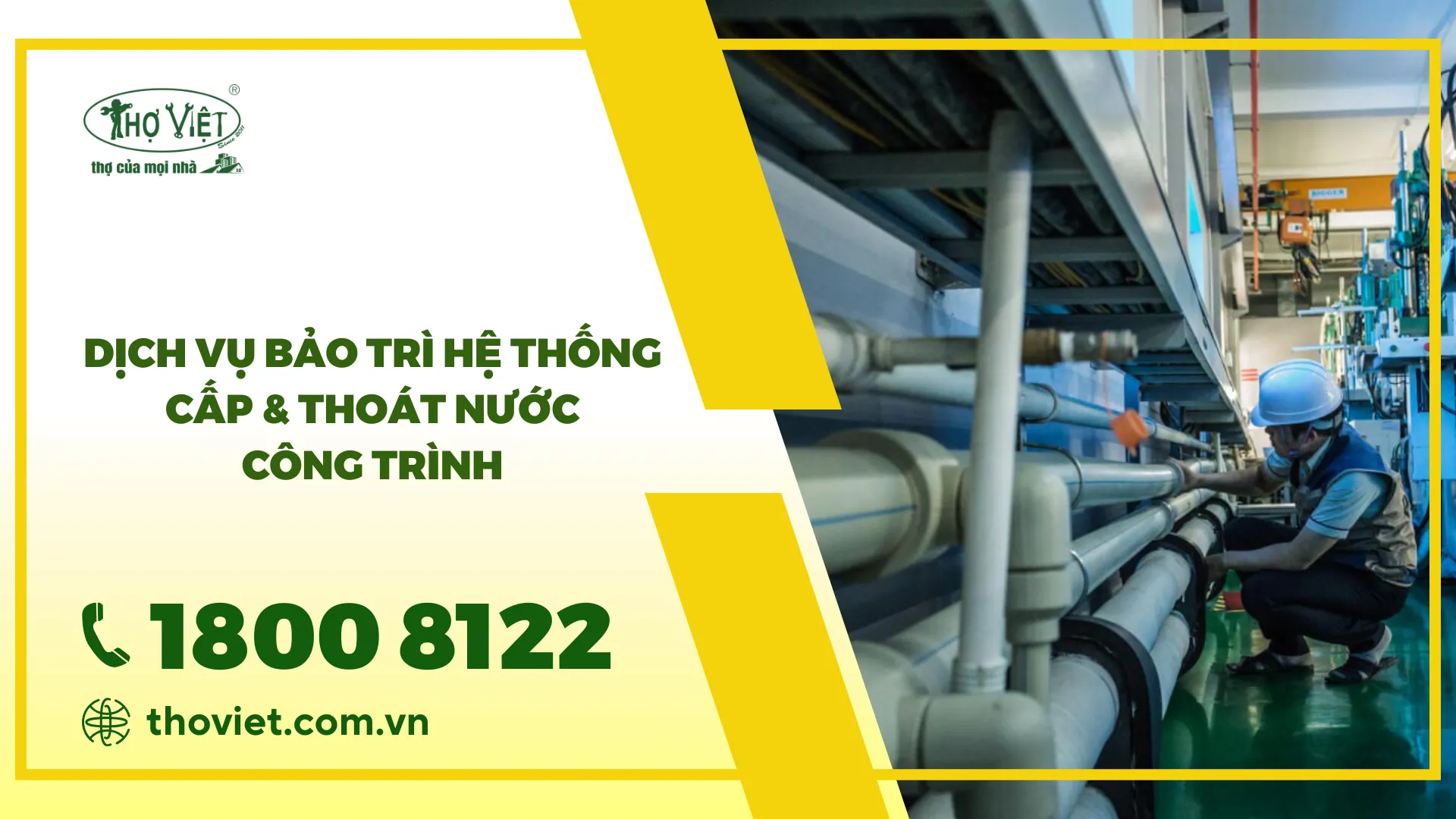 Dịch vụ bảo trì hệ thống cấp & thoát nước công trình