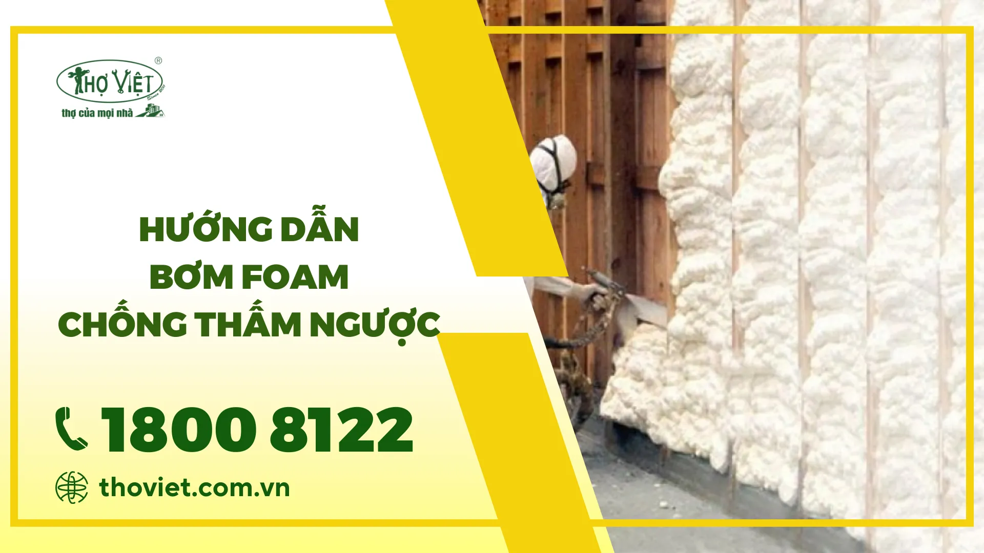 Hướng dẫn bơm Foam chống thấm ngược hiệu quả