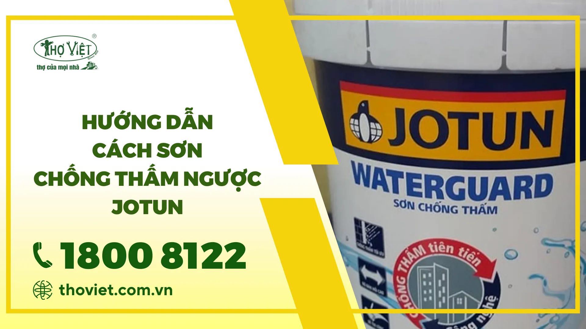 Hướng dẫn cách sơn chống thấm ngược Jotun
