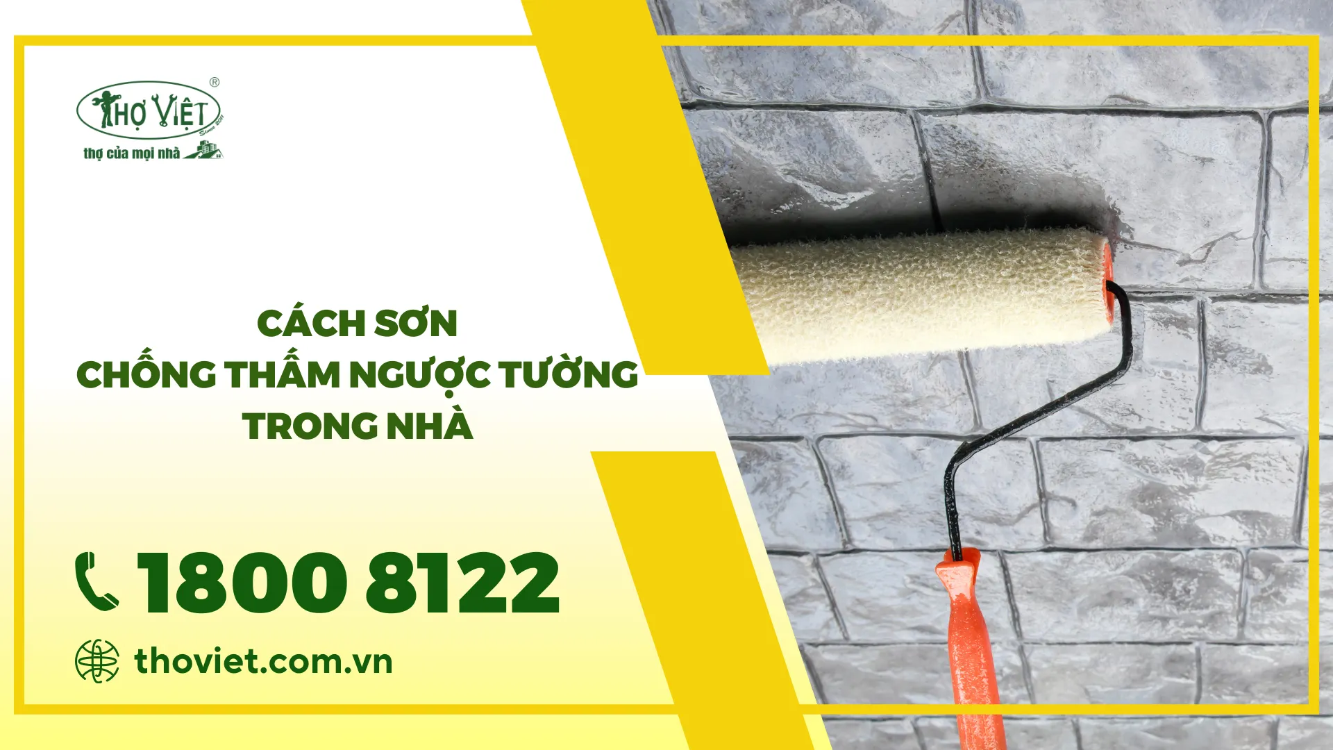 Hướng dẫn sơn chống thấm ngược tường trong nhà