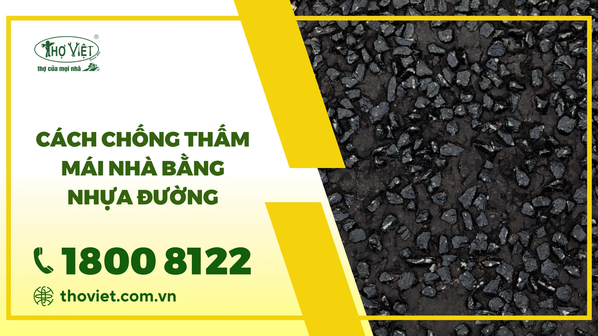 Hướng dẫn cách chống thấm mái nhà bằng nhựa đường