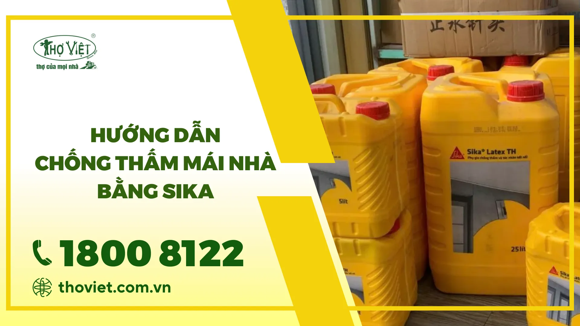 Hướng dẫn chống thấm mái nhà bằng Sika chuẩn & đúng kỹ thuật