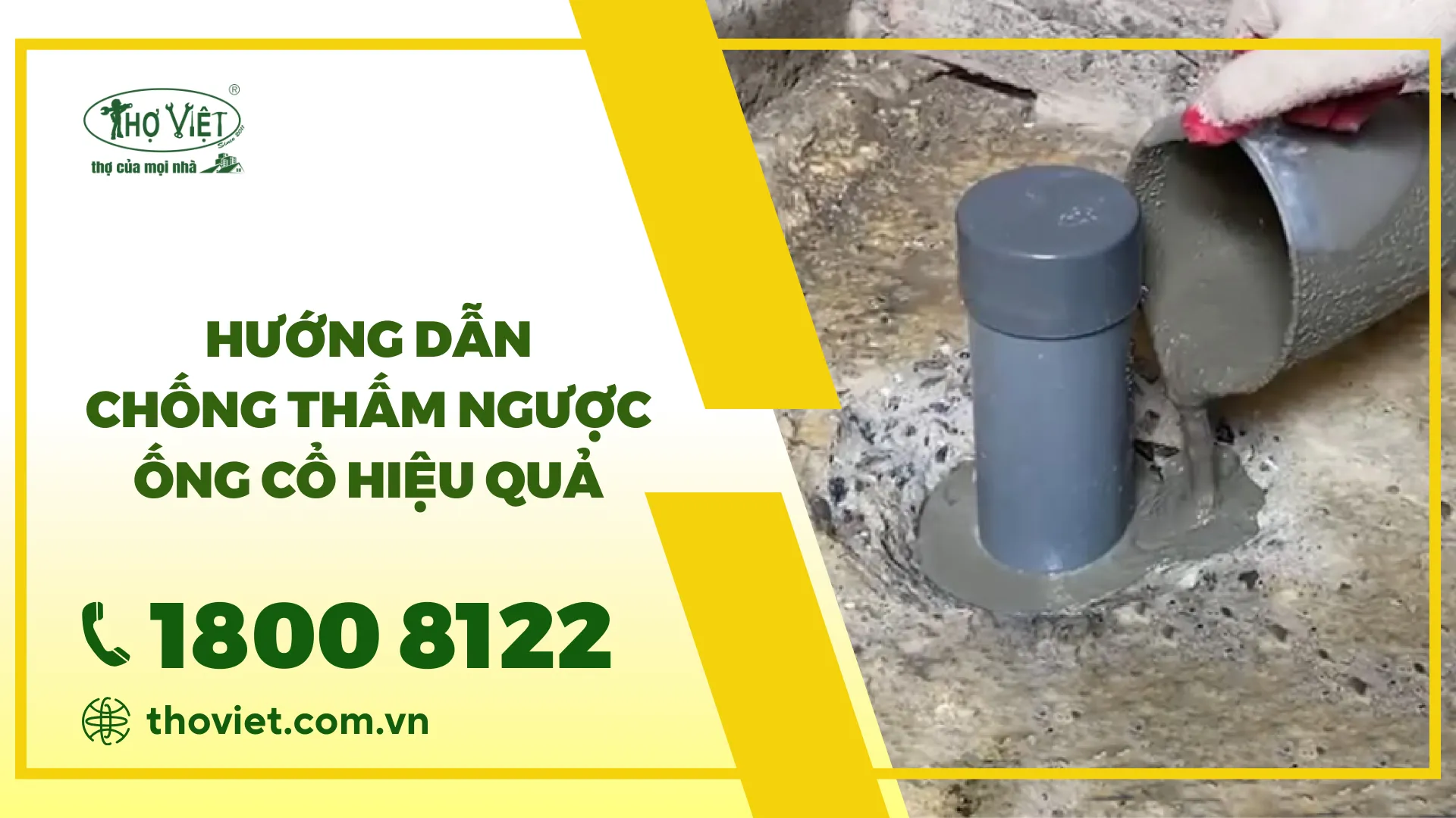 Hướng dẫn chống thấm ngược ống cổ hiệu quả