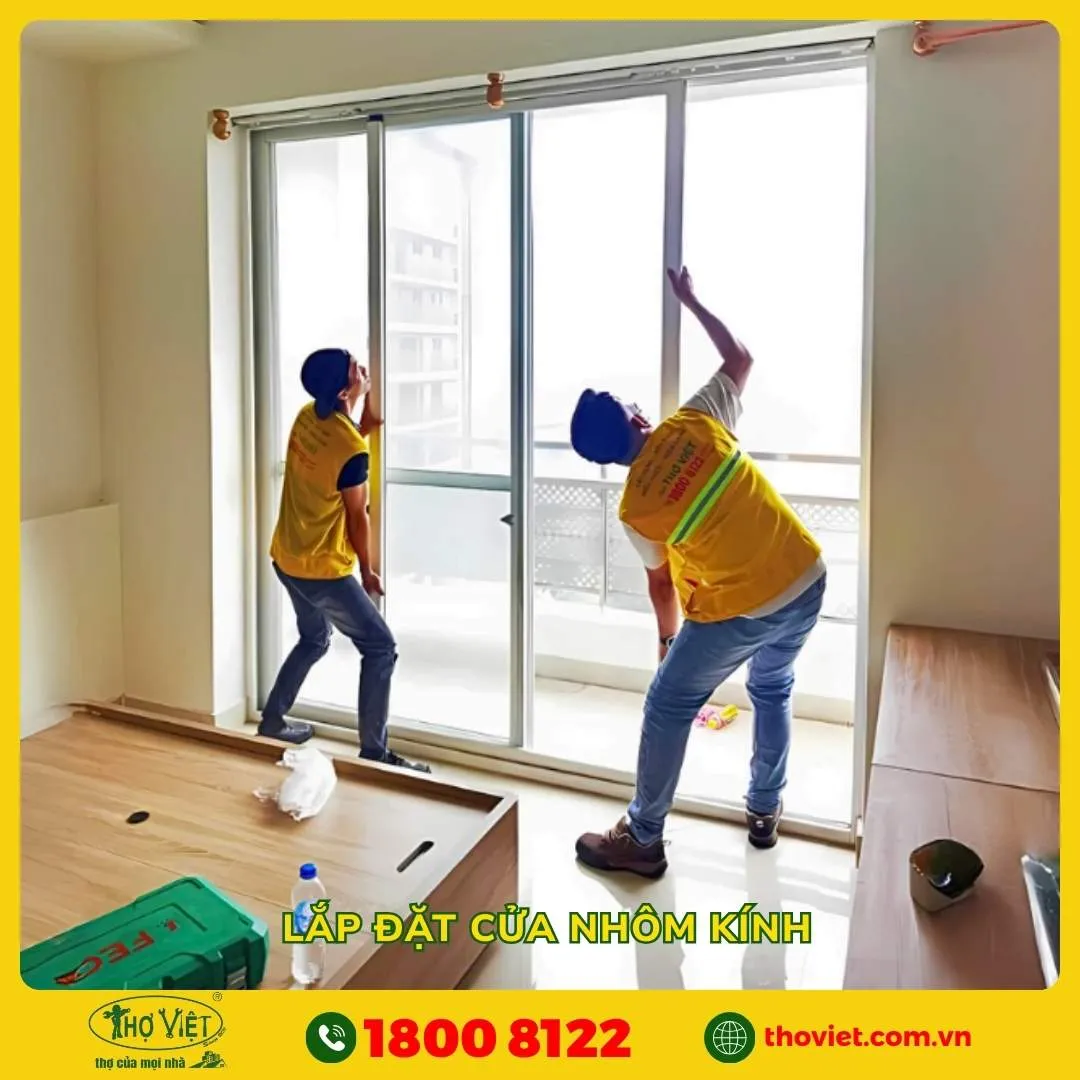 Lắp đặt cửa nhôm kính