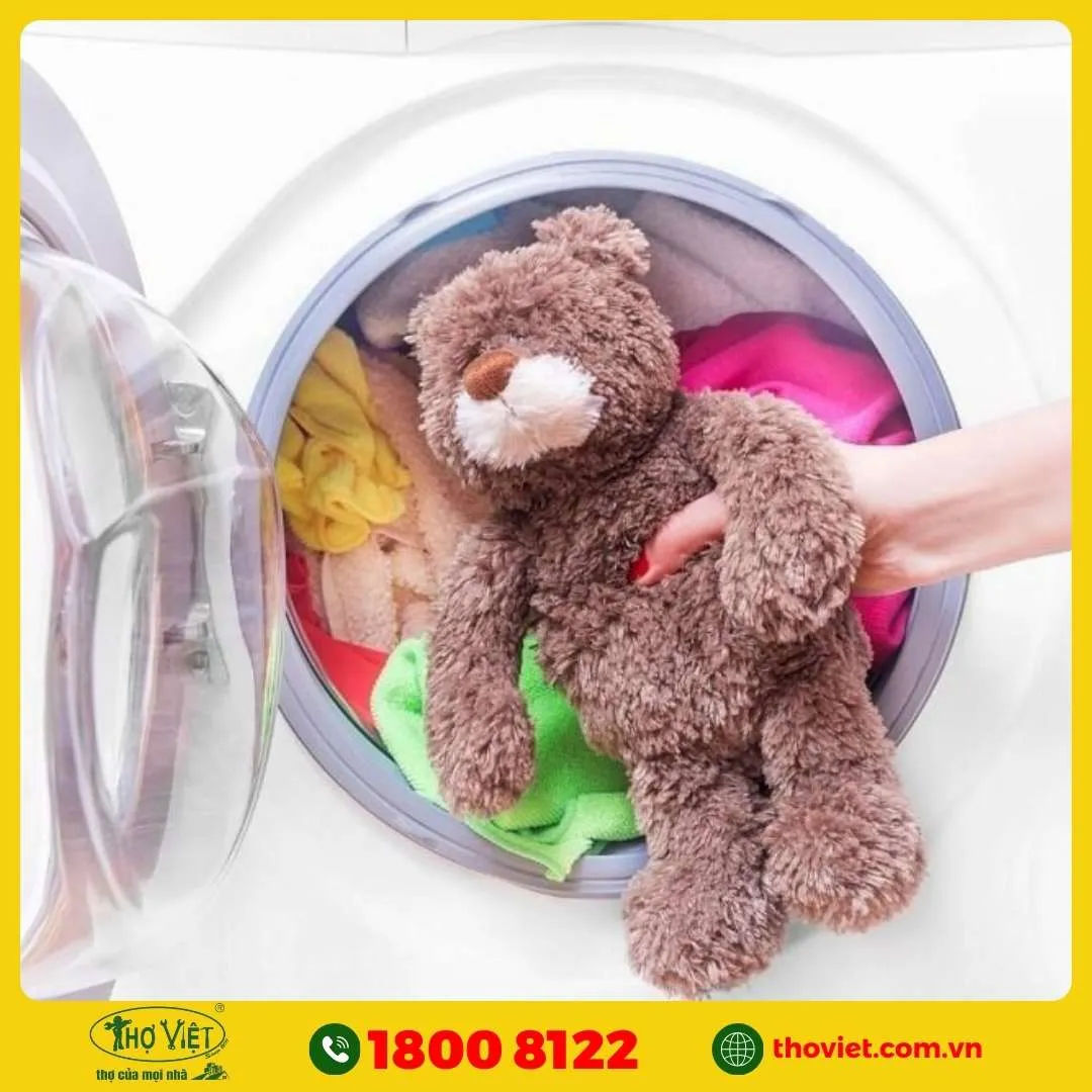 Điều cần lưu ý khi giặt gấu bông