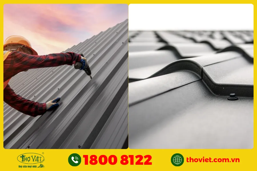 So sánh 2 phương pháp chống thấm & lợp tôn