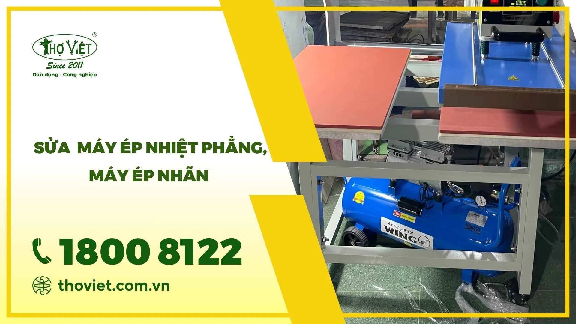 Sửa máy ép nhiệt phẳng