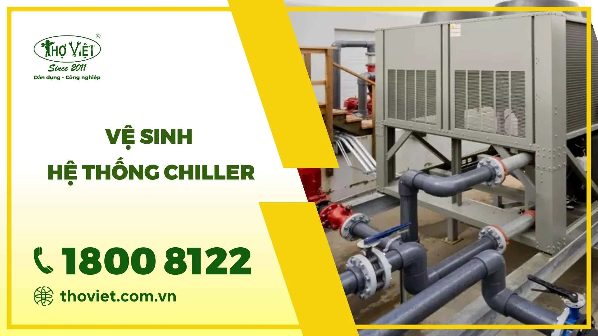 Vệ sinh hệ thống Chiller