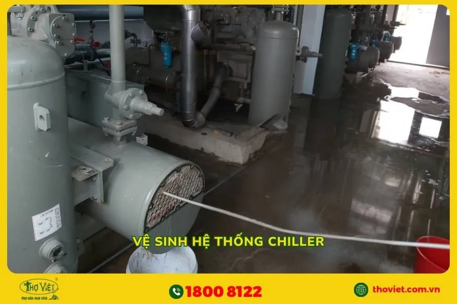 Vệ sinh hệ thống Chiller