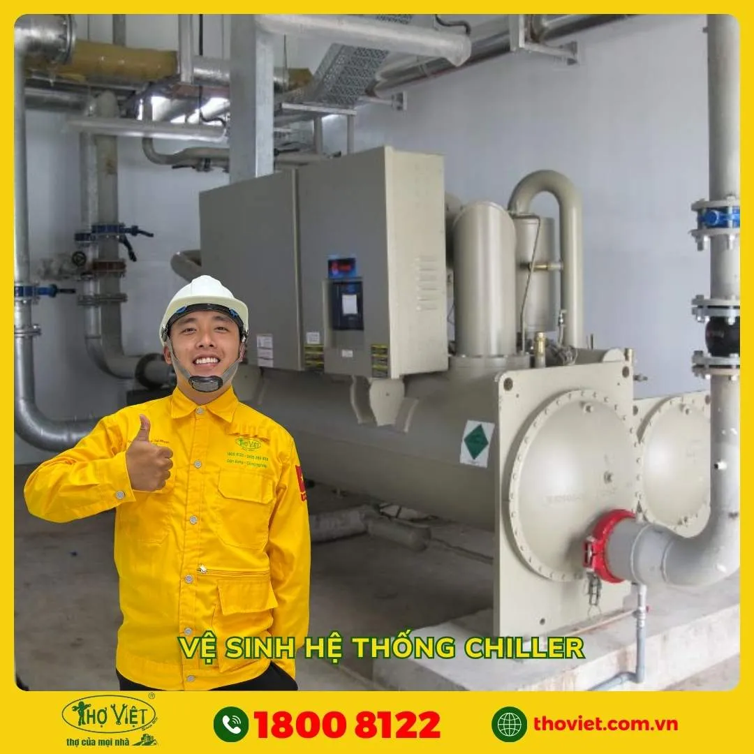 Vệ sinh hệ thống Chiller