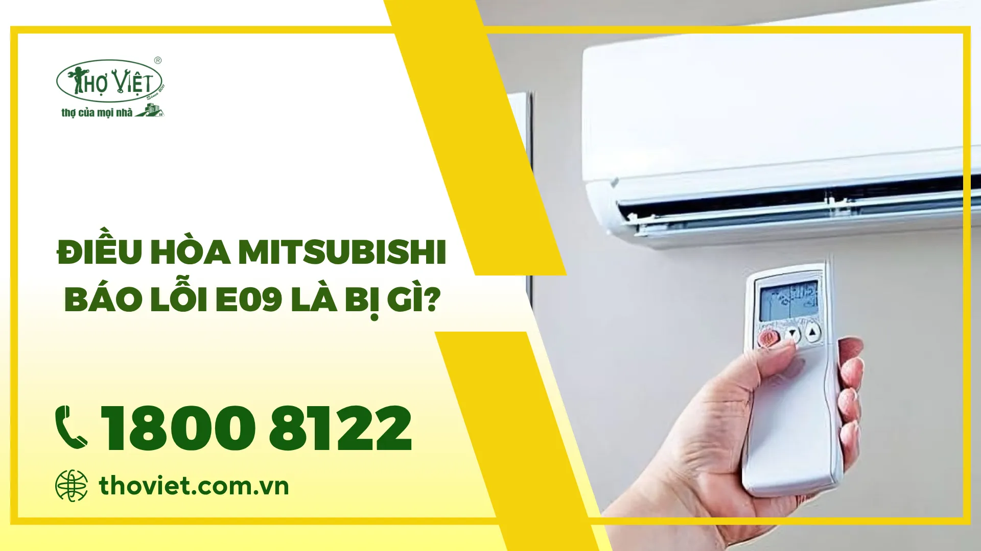 Lỗi E09 điều hòa Mitsubishi: Nguyên nhân & Cách khắc phục