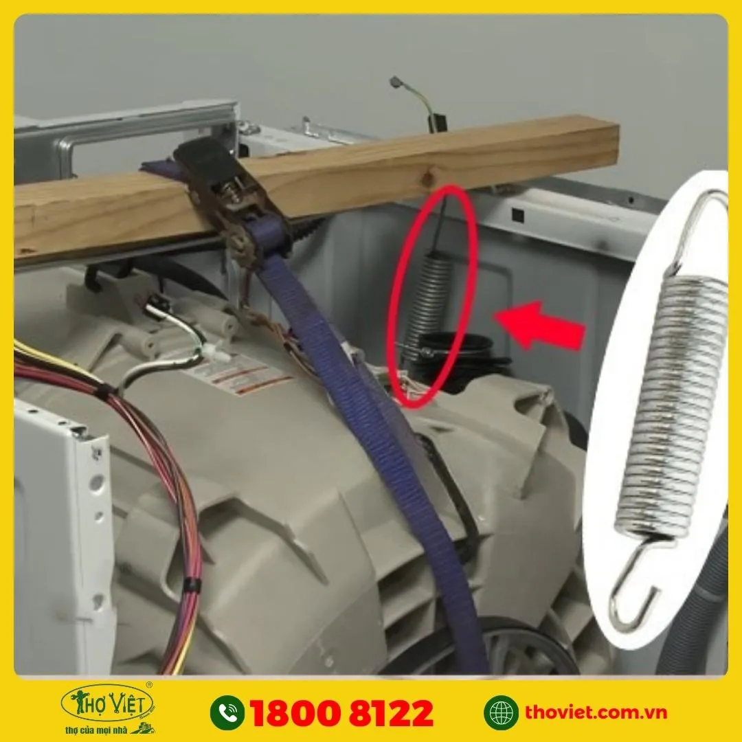 Hỏng lò xo giảm xóc