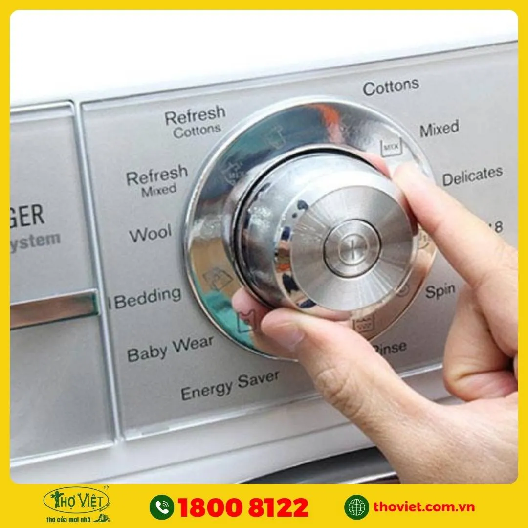 Hỏng nút chọn chương trình 