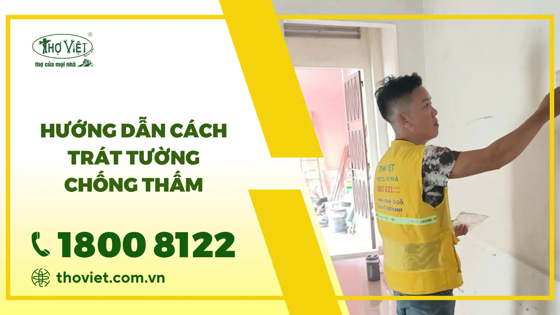 Hướng dẫn cách trát tường chống thấm hiệu quả