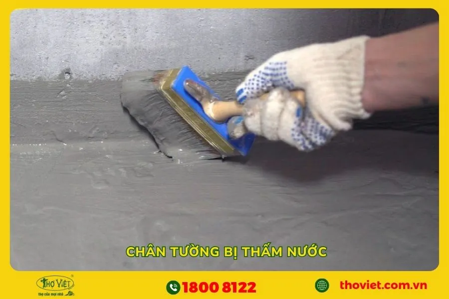Hướng dẫn cách xử lý chân tường bị thấm nước