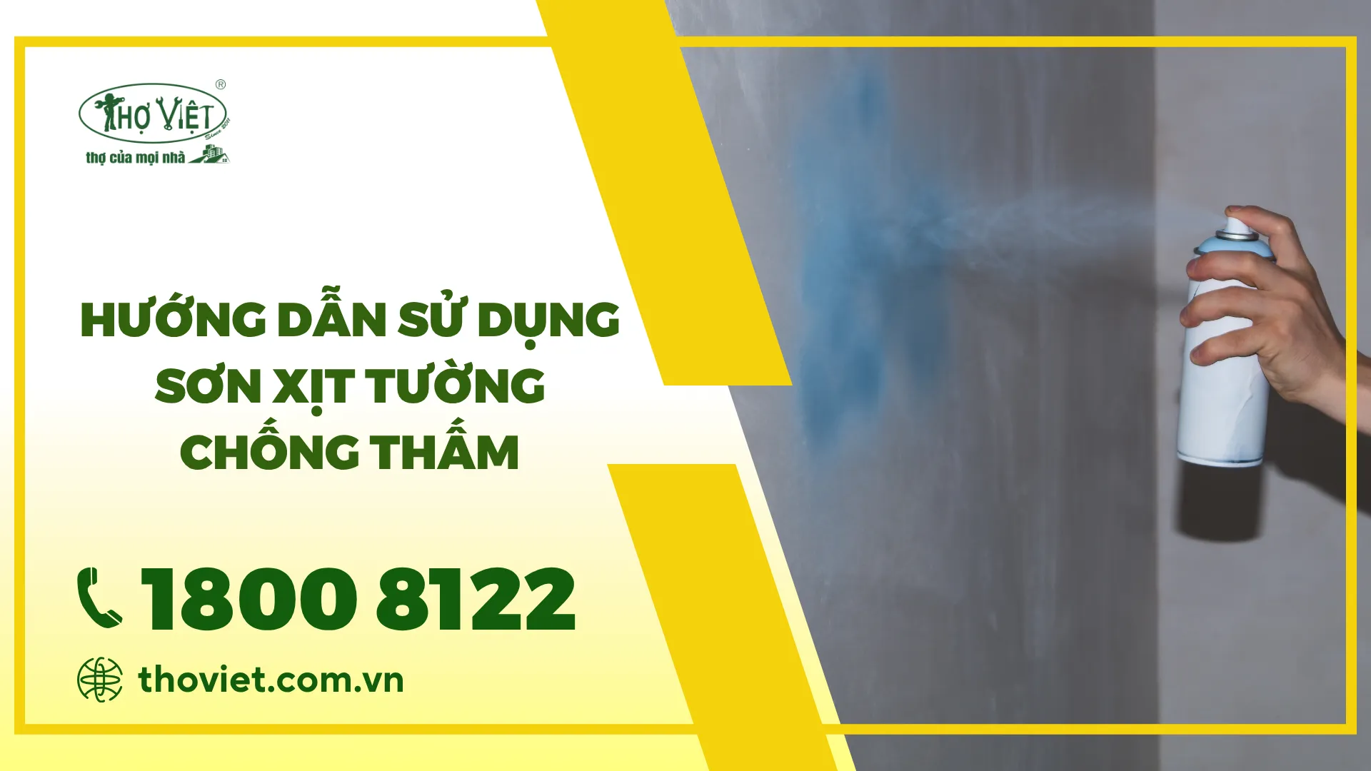 Hướng dẫn sử dụng sơn xịt tường chống thấm