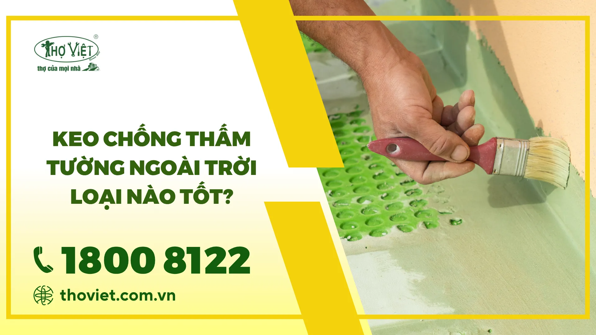 Keo chống thấm tường ngoài trời loại nào tốt?