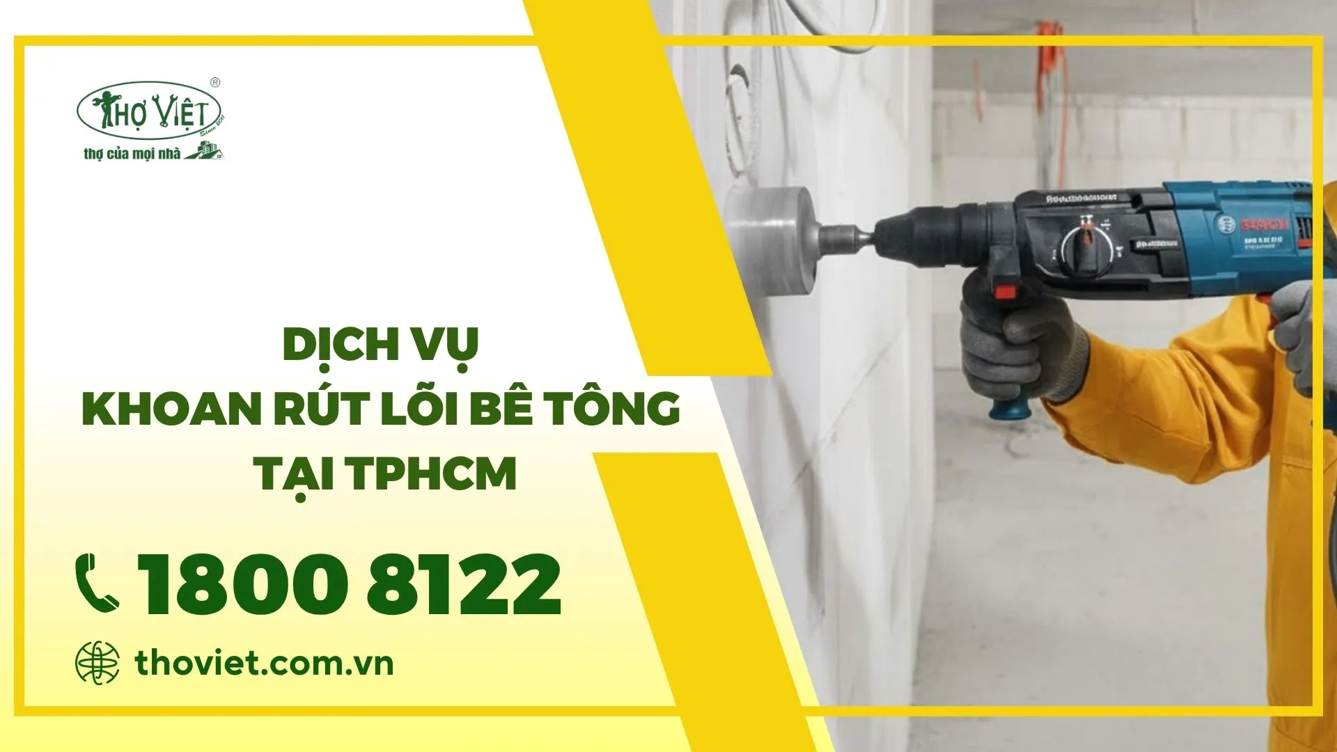 Dịch vụ khoan rút lõi bê tông uy tín, giá tốt