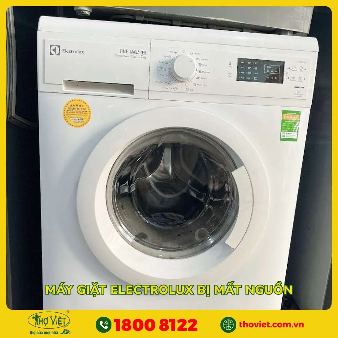 Máy giặt Electrolux bị mất nguồn