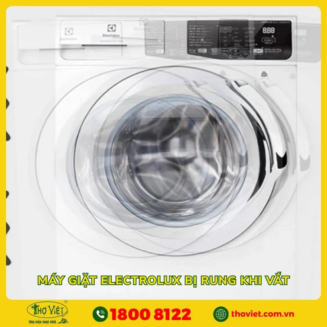 Máy giặt Electrolux bị rung khi vắt
