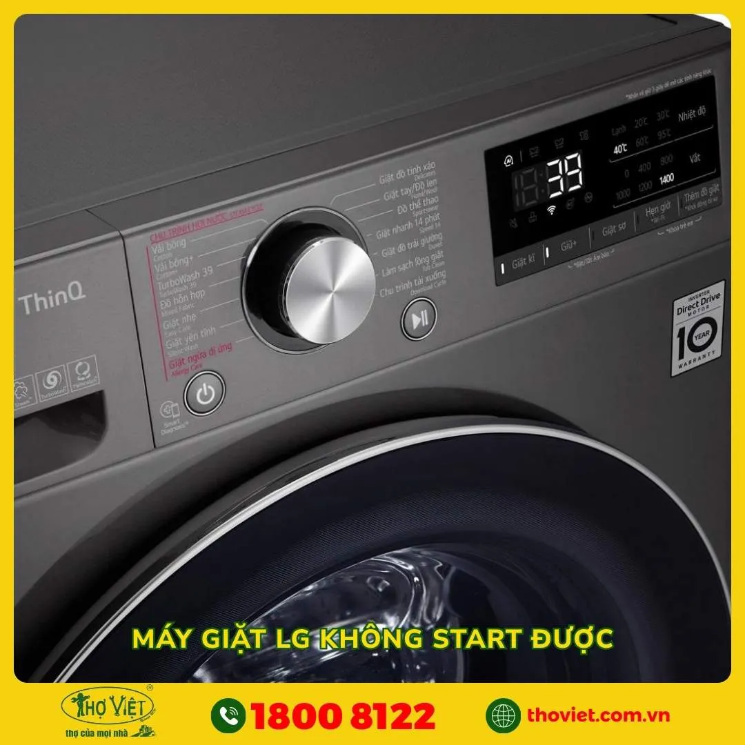 Máy giặt LG không start được