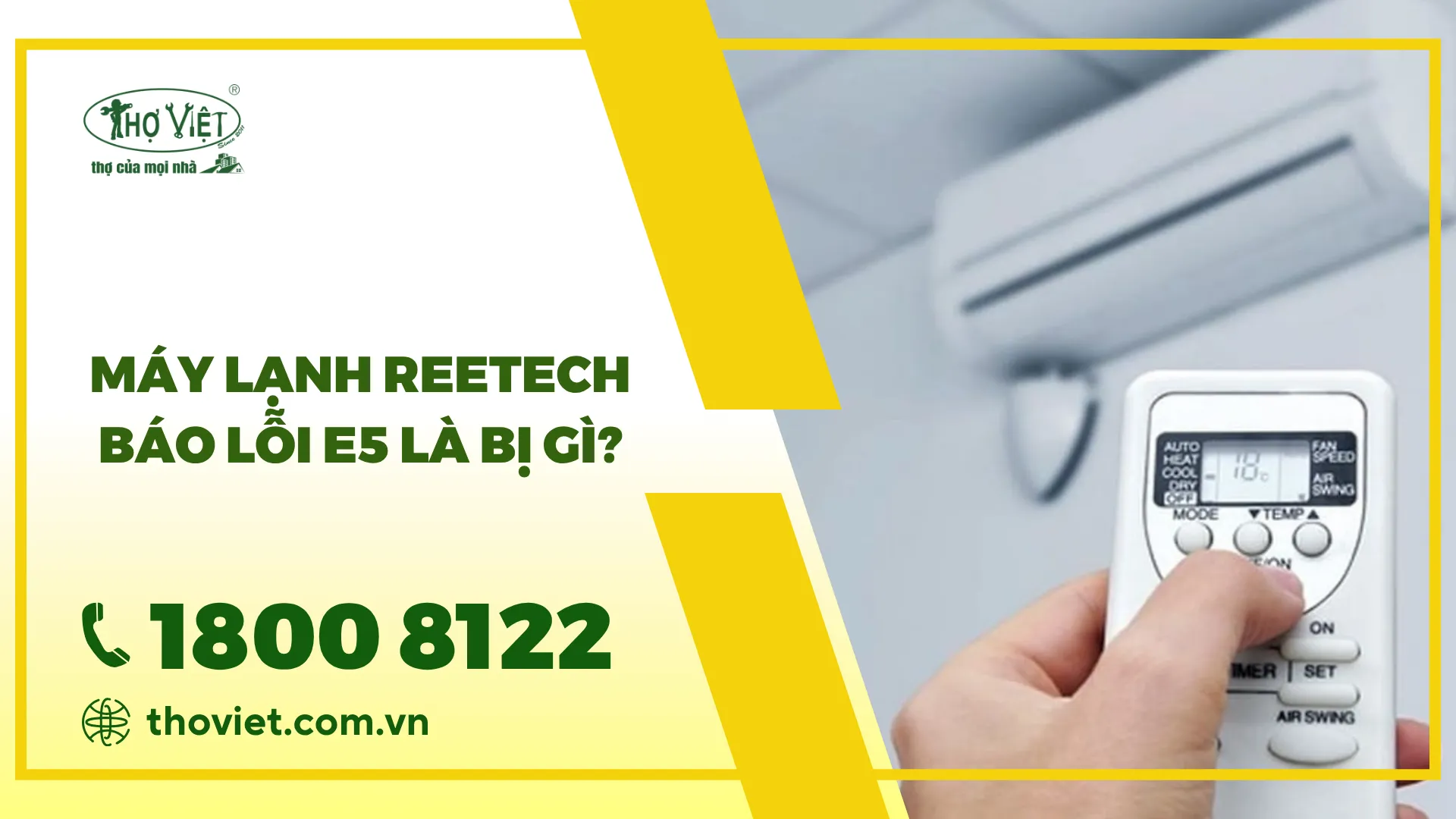 Lỗi E5 máy lạnh Reetech: Nguyên nhân & Cách khắc phục