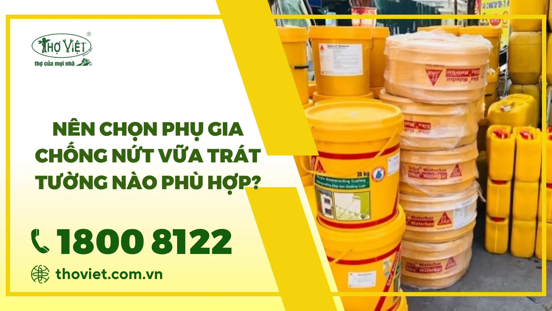 Nên chọn phụ gia chống nứt vữa trát tường nào phù hợp?