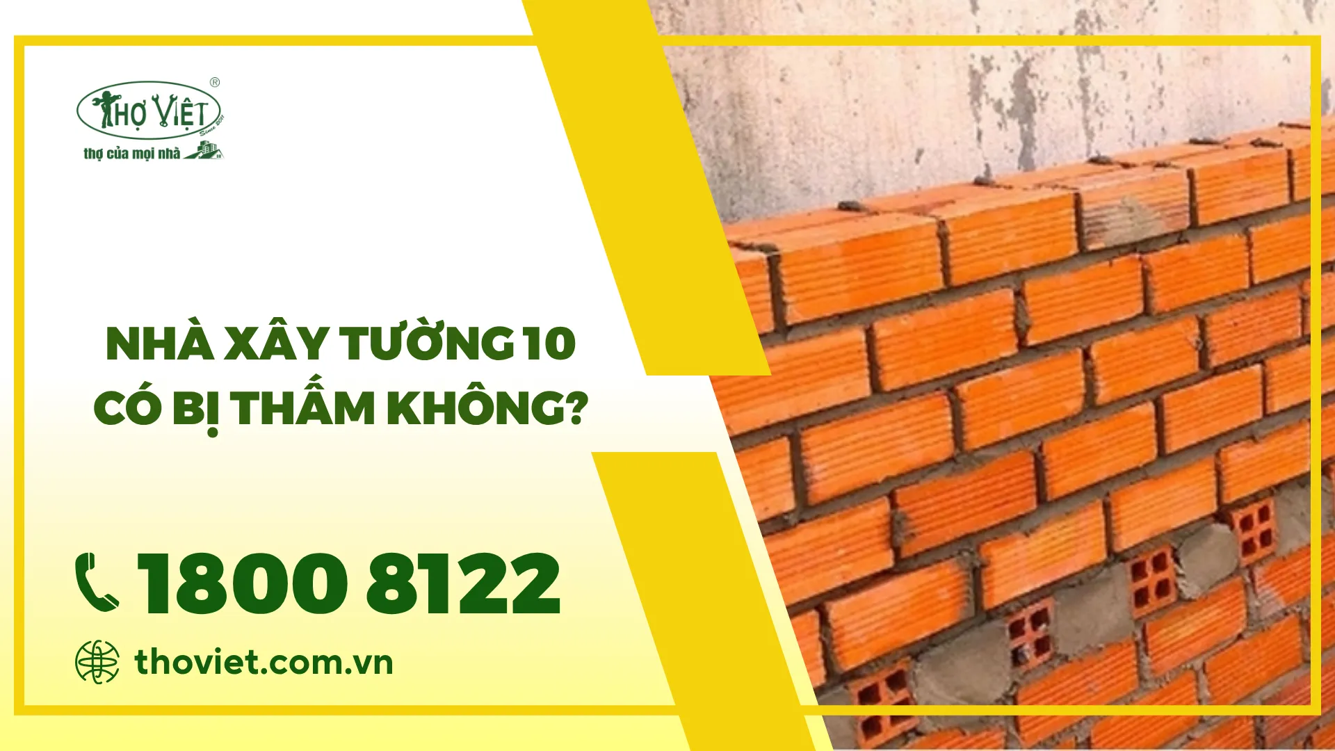 Nhà xây tường 10 có bị thấm không? Xây như thế nào?