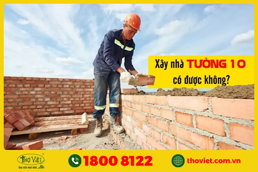 Nhà xây tường 10 có bị thấm không?