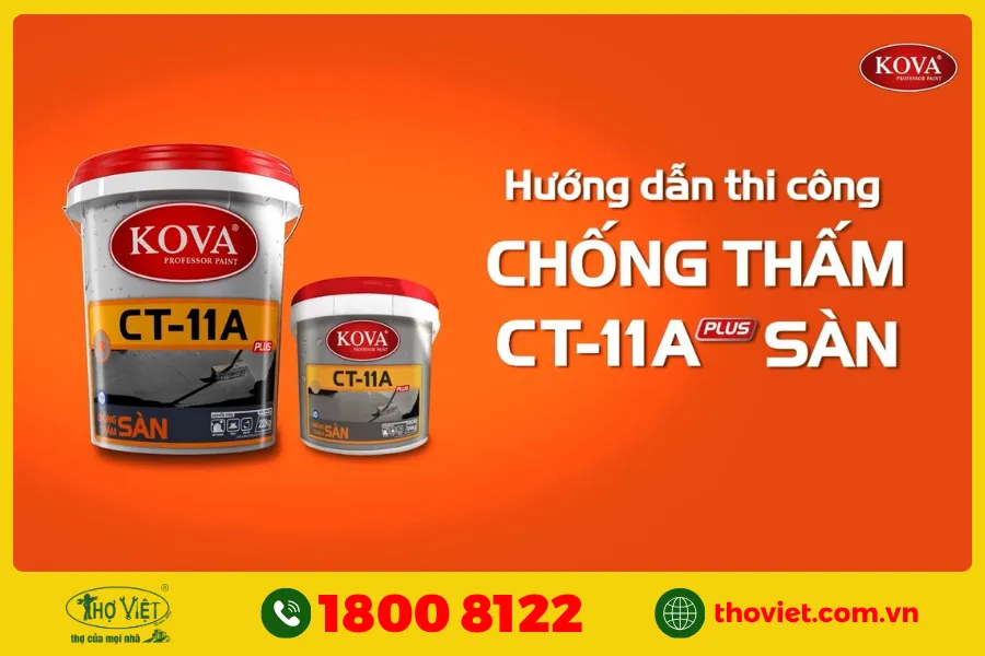 Phụ gia chống nứt vữa trát tường Kova CT - 11A