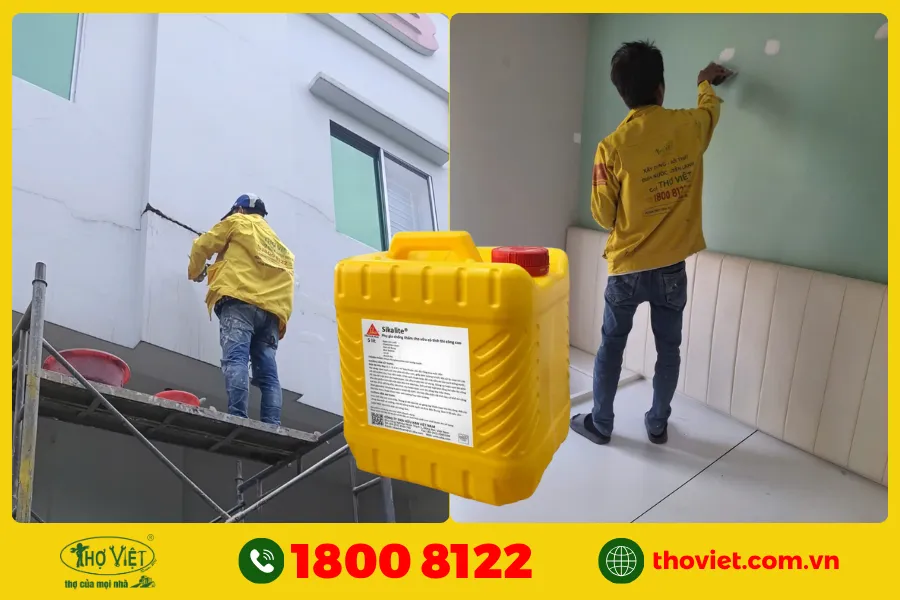 Hướng dẫn chống thấm tường ngoài bằng Sika