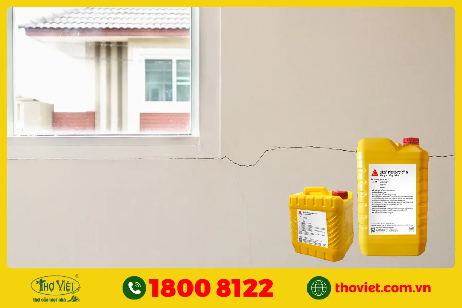 Một số lưu ý khi sử dụng Sika xử lý vết nứt tường