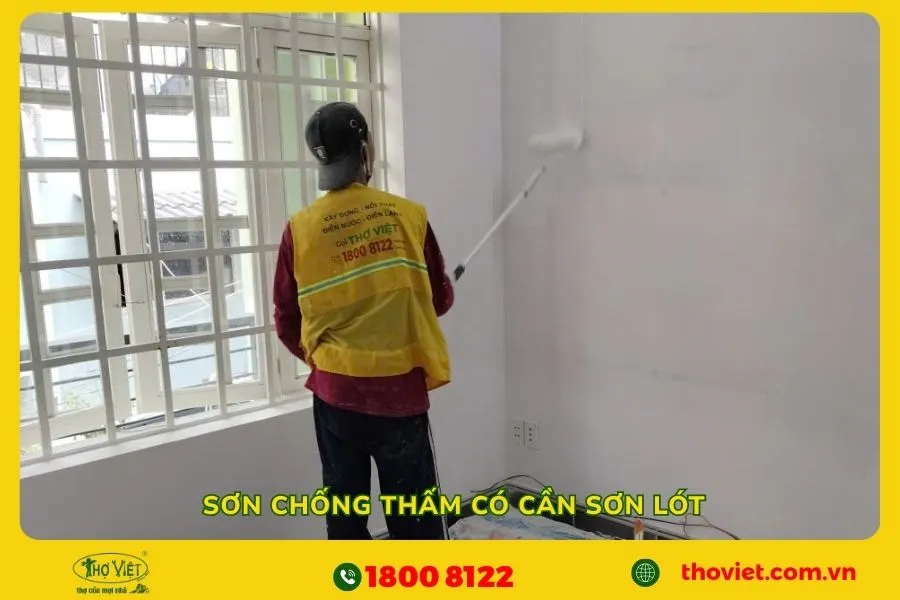 Sơn chống thấm có cần sơn lót không?