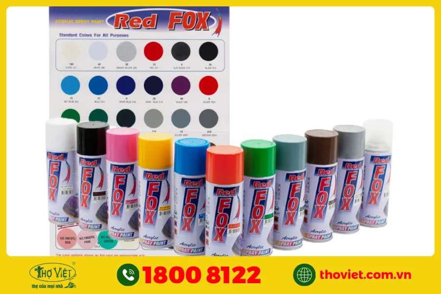 Sơn xịt tường chống thấm Red Fox